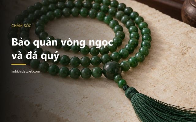 Cách bảo quản vòng ngọc bích và đá quý để luôn bền đẹp – Linh Khí Đất Việt