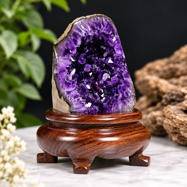 Cụm thạch anh tím để bàn
