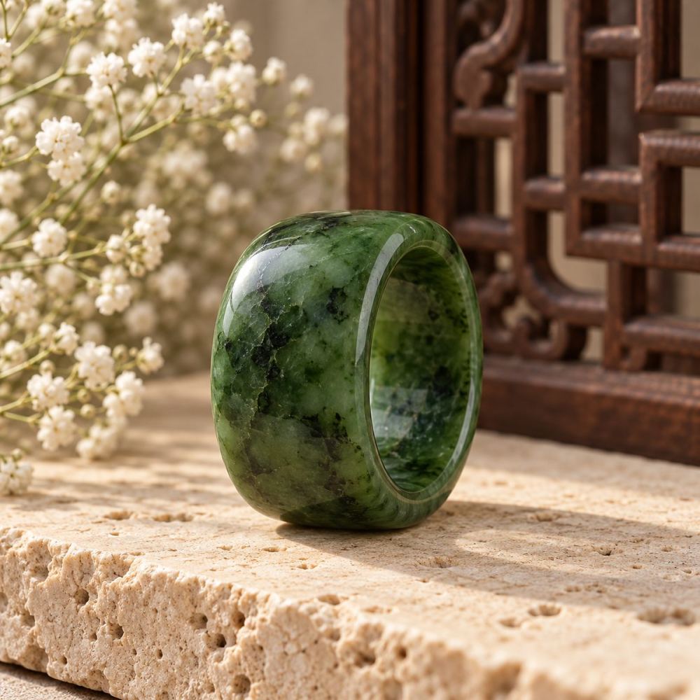 Nhẫn Càn Long Ngọc Bích Nguyên Khối