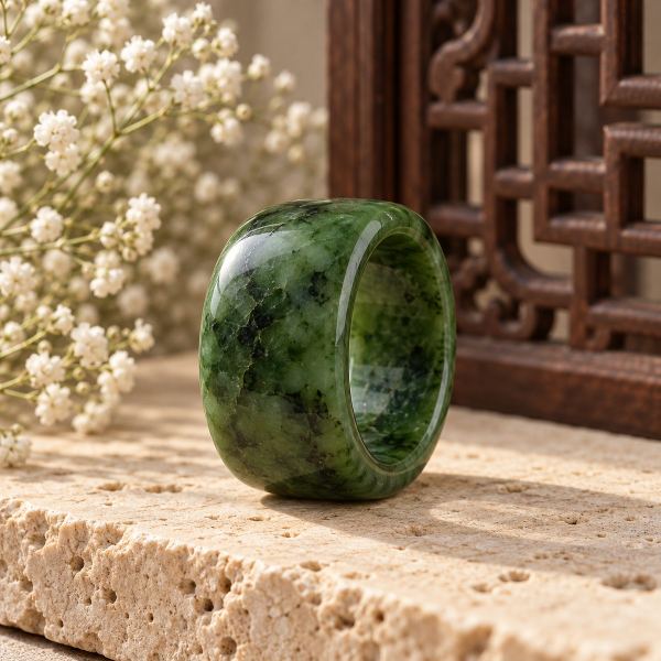 Nhẫn Càn Long Ngọc Bích Nguyên Khối