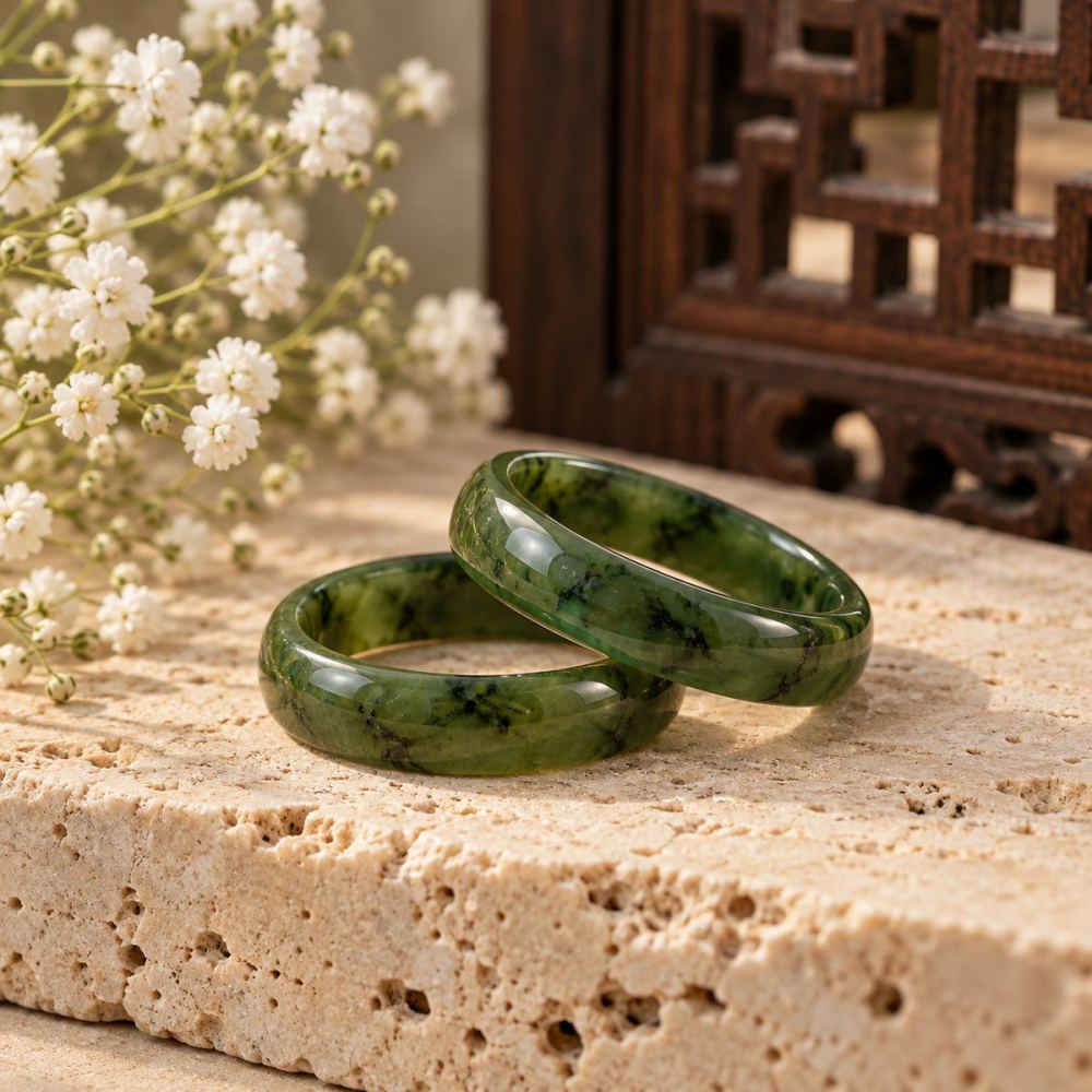 Nhẫn Trơn Ngọc Bích Bản Nhỏ