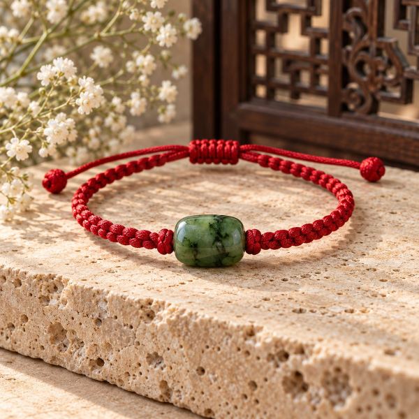 Vòng Ngọc Bích Tết Dây Chỉ Đỏ